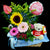 Flower Gift Basket (GW11)
