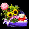 Flower Gift Basket (GW27) - FLOWERS IN MIND