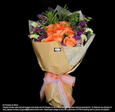 Bouquet of Roses (HB248) - Flowers-In-Mind