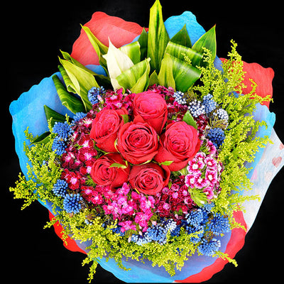 Bouquet of Roses (HB45) - FLOWERS IN MIND