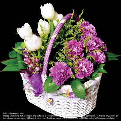 Flower Gift Basket (TA56) - FLOWERS IN MIND