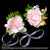Carnation Corsage and Wedding Wristlet (WD138)