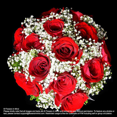 Bridal bouquet in natural stem (WD160) - Flowers-In-Mind