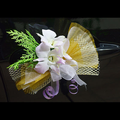 Bridal Car Decoration (with fresh flowers) - Flowers-In-Mind