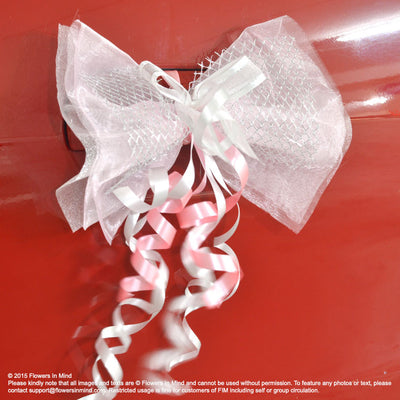 Bridal Bridesmaid Car Decoration (with ribbons) - Flowers-In-Mind