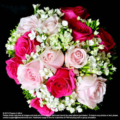 Bridal bouquet in natural stem (WD65) - FLOWERS IN MIND