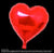 1 X 18" Helium Heart Foil Balloon