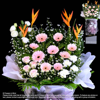 Wreath Box Design (STANDARD) (FW54) - Flowers-In-Mind
