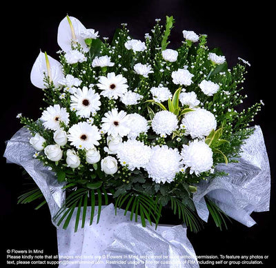 Wreath Box Design (STANDARD) (FW68) - Flowers-In-Mind