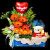 Flower Gift Basket (GW28) - FLOWERS IN MIND