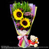 Bouquet of Sunflower and Bear (HB163) - FLOWERS IN MIND