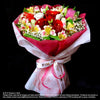Bouquet of Roses, Eustomas and Alstroemeria (HB196) - FLOWERS IN MIND