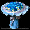 Bouquet of Blue Roses with Eustomas (HB197) - FLOWERS IN MIND