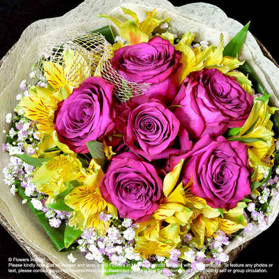 Bouquet of Roses and Alstroemeria (HB283) - FLOWERS IN MIND