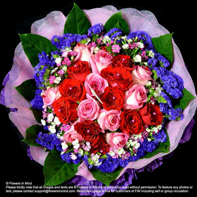 Hand Bouquet of Roses (HB287) - FLOWERS IN MIND