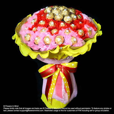 Ferrero Rocher Hand Bouquet (HB289) - FLOWERS IN MIND