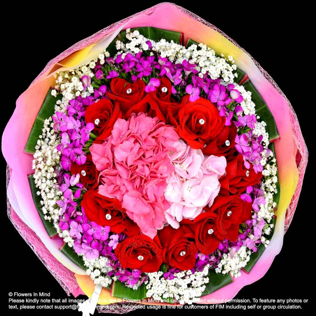 Bouquet of Hydrangea and Roses (HB406)