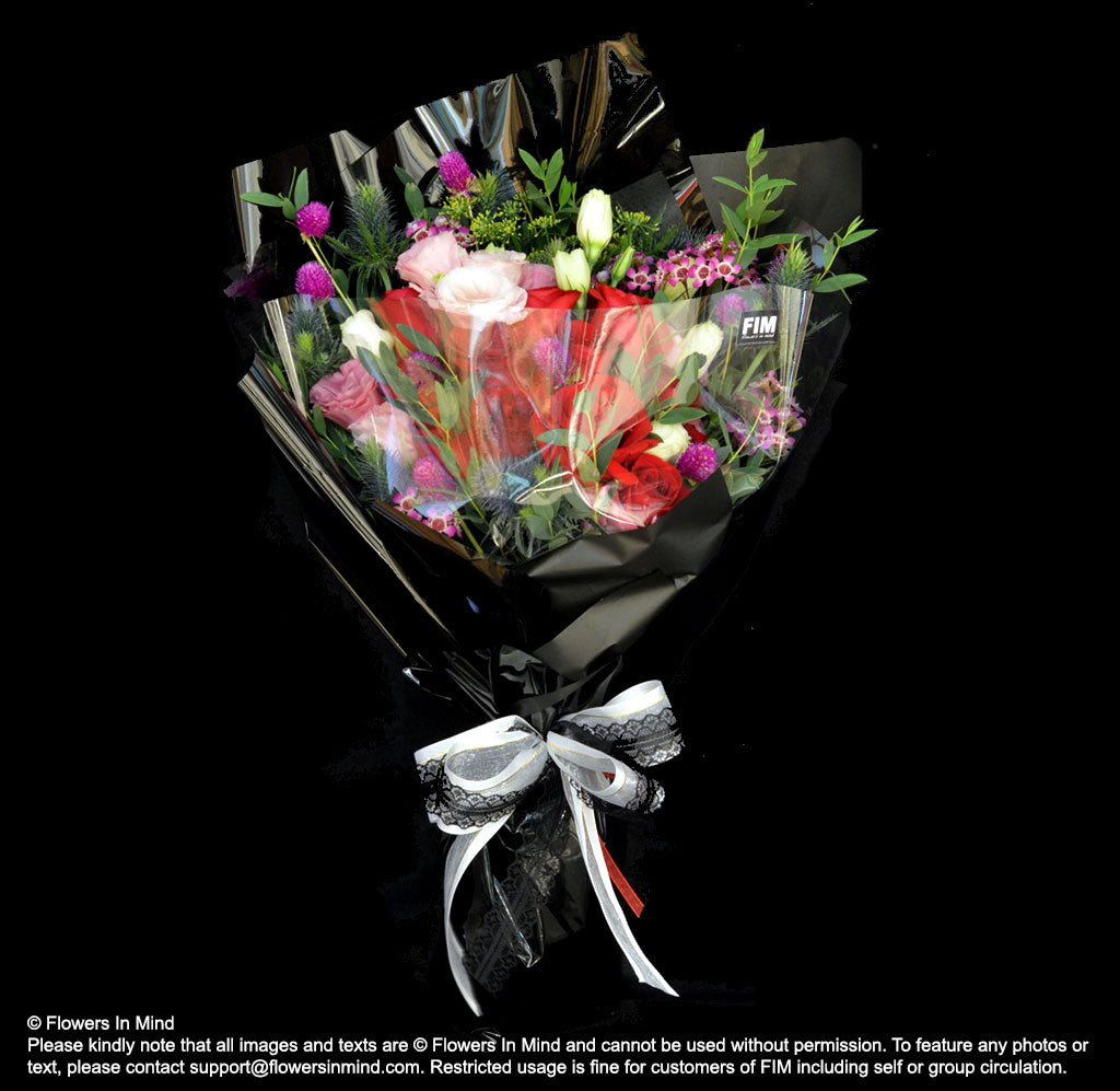 Bouquet of Hunter Mix and Roses (HB420)