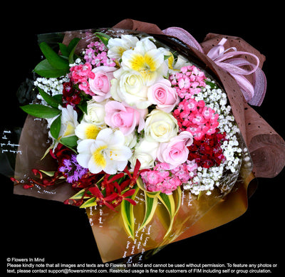 Choice of Fullerton Cakes With Flower (CD01) - FLOWERS IN MIND