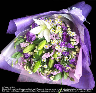 Bouquet of lilies (HB443) - Flowers-In-Mind