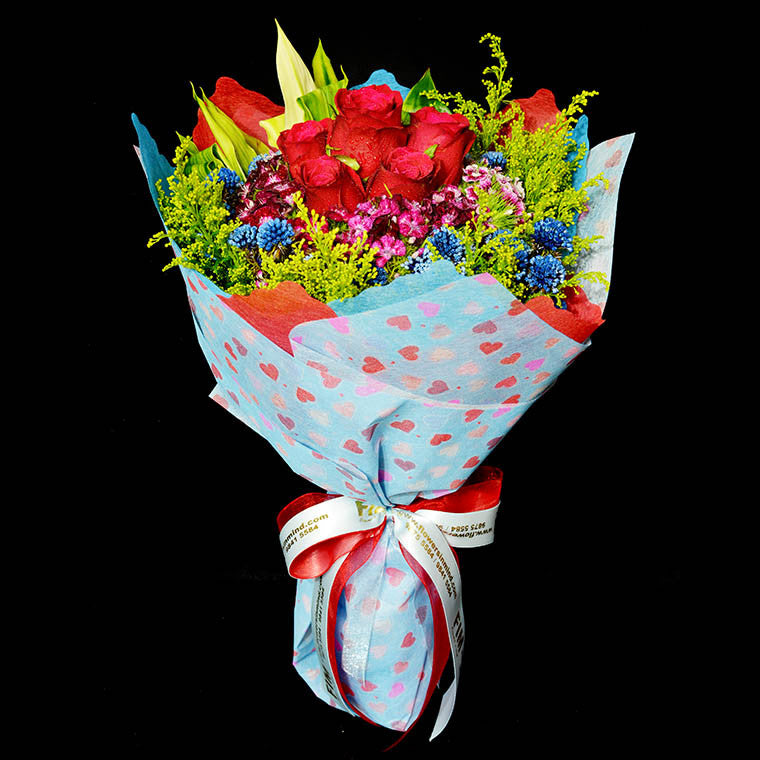 Bouquet of Roses (HB45) - FLOWERS IN MIND