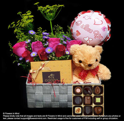 GODIVA Chocolate Hamper (HP293) - Flowers-In-Mind
