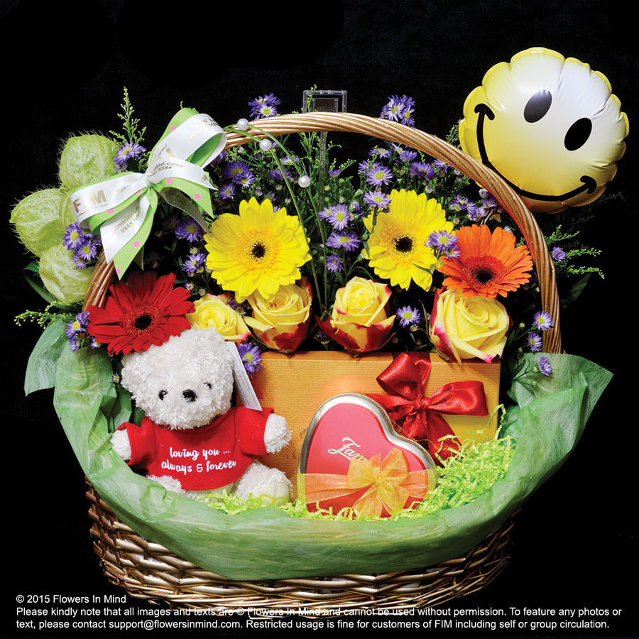 Famous Amos Cookies and Chocolates (HP73) - Flowers-In-Mind