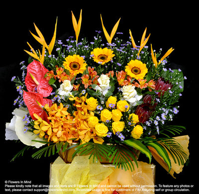 Opening Ceremony Box Design (OC18) - Flowers-In-Mind