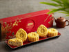 The Fullerton Orange And Chocolate Paste Snow Skin Moon Cakes - Flowers-In-Mind