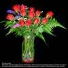 Table Arrangement Of Red Roses (TA490) - Flowers-In-Mind