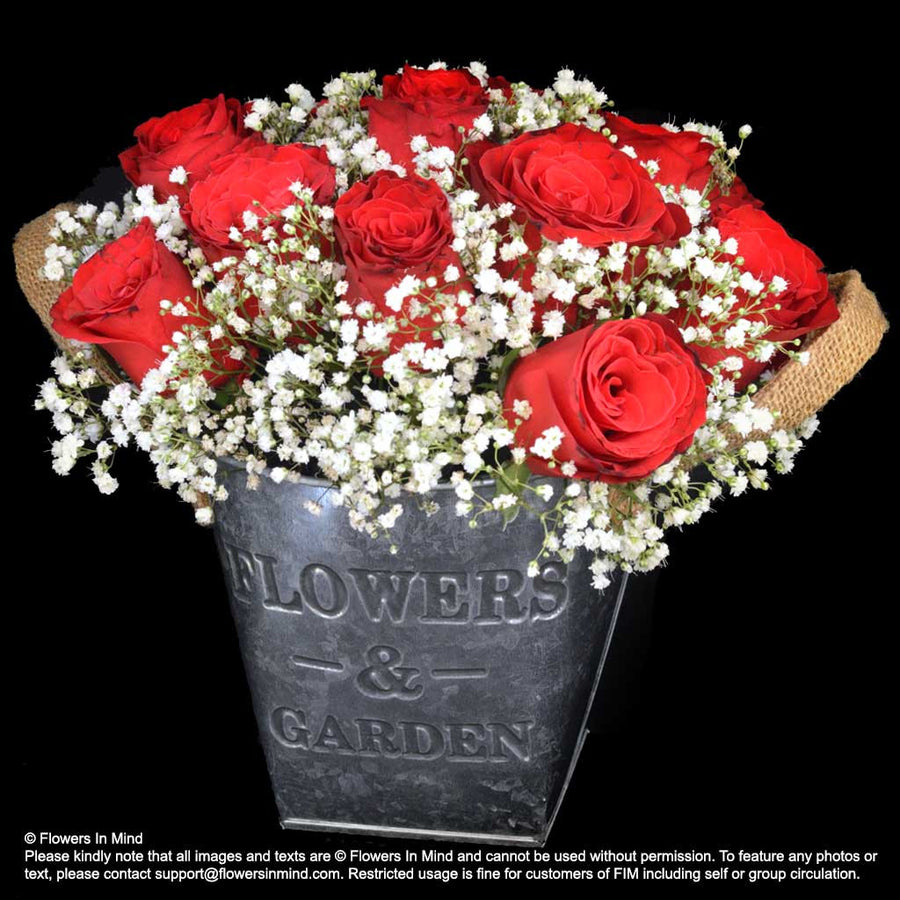 Flower Gift Basket (TA517) - Flowers-In-Mind
