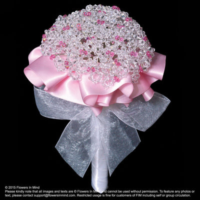Bridal bouquet with Swarovski Crystals (WD113) - FLOWERS IN MIND