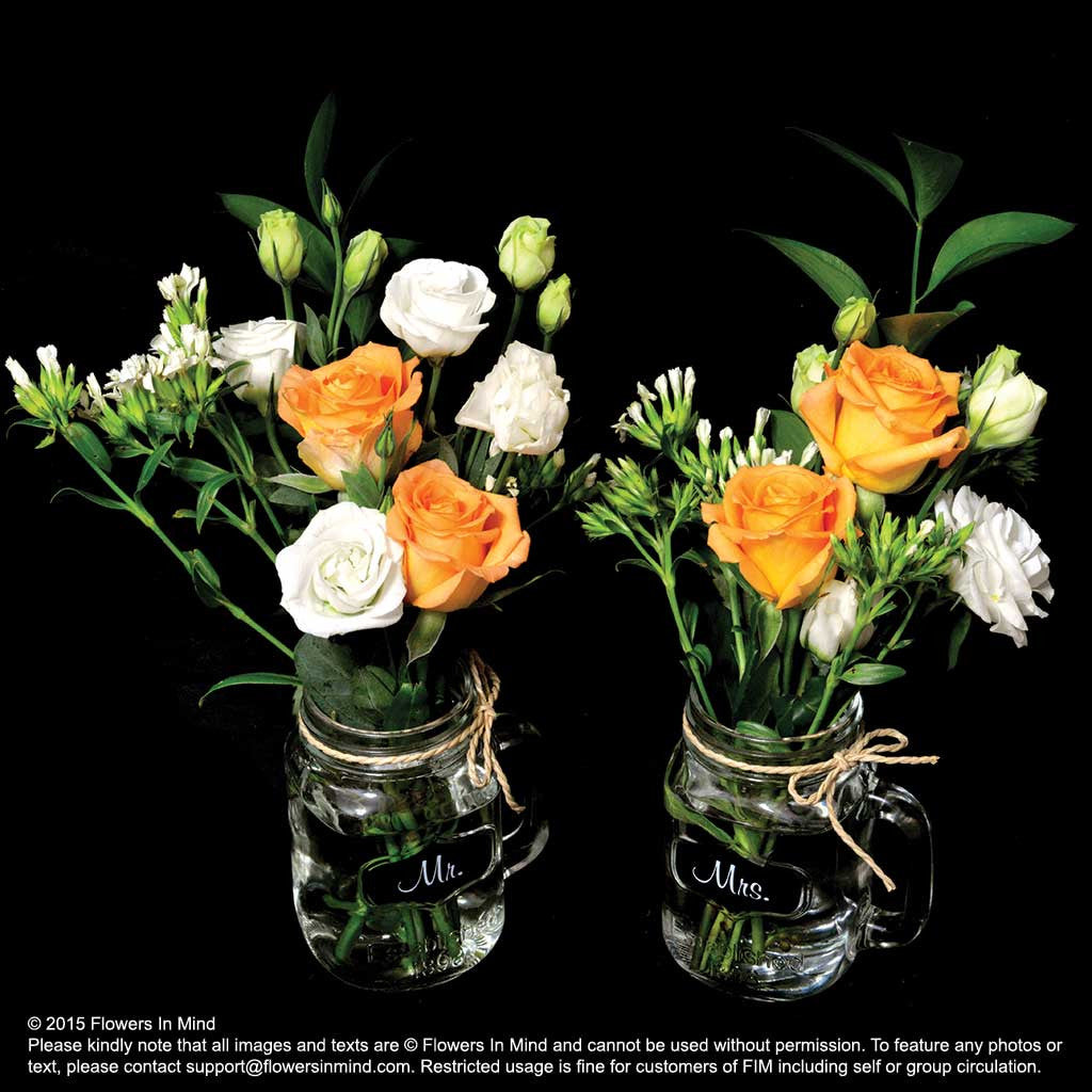 Mr & Mrs Mason Jug Table Arrangement