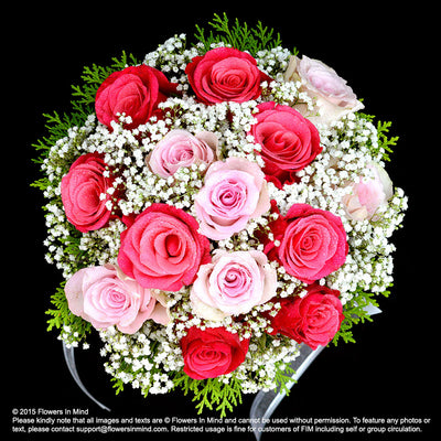 Bridal bouquet in natural stem (WD133) - FLOWERS IN MIND