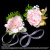 Carnation Corsage and Wedding Wristlet (WD138) - Flowers-In-Mind
