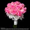 Pink Roses Bridal bouquet in natural stem (WD162) - Flowers-In-Mind