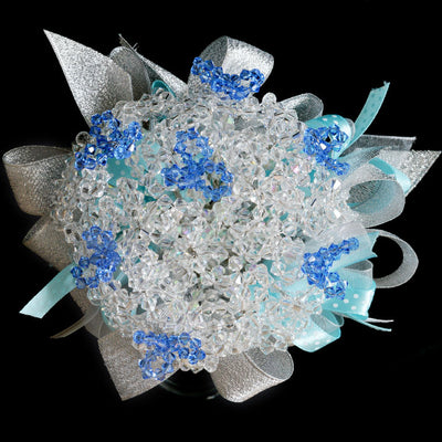 Bridal bouquet with Swarovski Crystals (WD30) - FLOWERS IN MIND