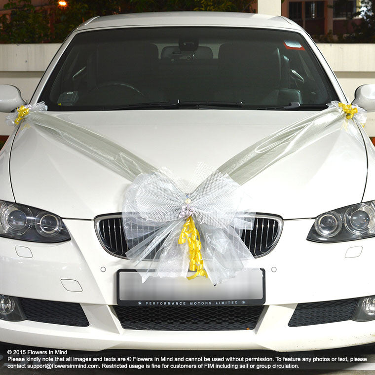 Bridal Car Decoration (with ribbons)