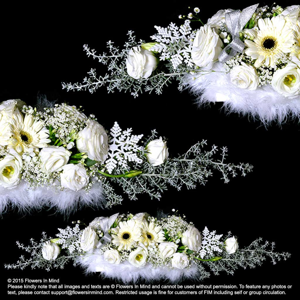 Snow White Christmas Table Arrangement (XMAS14)